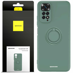 Spacecase Etui Silicone Ring Redmi Note 11/11s dark green