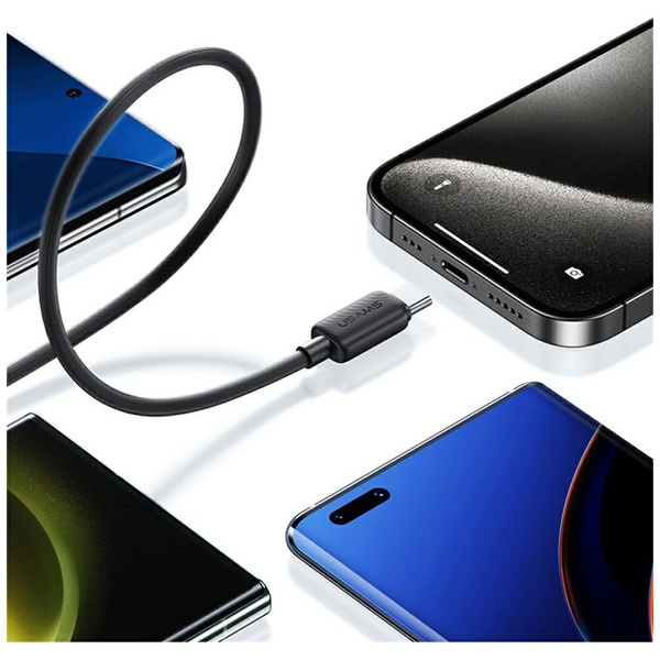 Kabel USAMS KY Series US-SJ696 60W USB-C do USB-C 2m biały