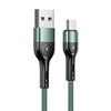 USAMS Kabel pleciony U55 2A micro USB zielony/green 1m SJ450USB02 (US-SJ450)