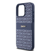 DKNY DKHCP15XPRTHSLB iPhone 15 Pro Max6.7" niebieski/blue hardcase Leather Mono Stripe & Metal Logo