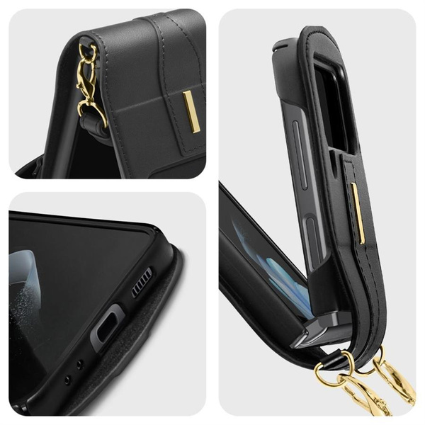 Etui Spigen Linear Calin na Samsung Galaxy Z Flip 4 - czarne