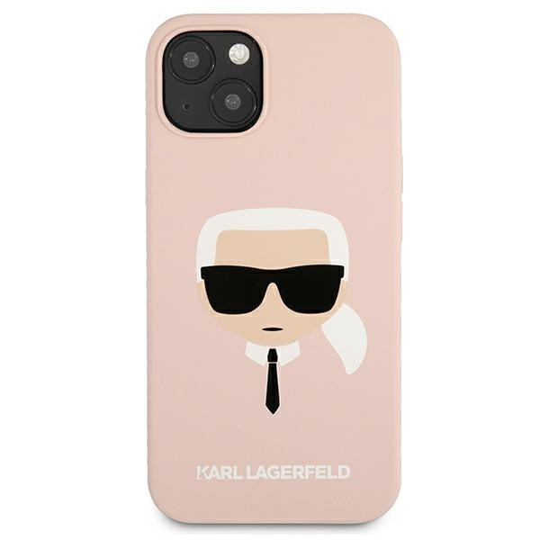 KARL LAGERFELD KLHCP13SSLKHLP IPHONE 13 MINI 5,4" JASNORÓŻOWY/LIGHT PINK HARDCASE SILICONE KARL`S HEAD