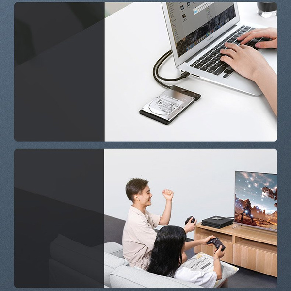 UGREEN ADAPTER 2.5 &#39;&#39; SATA III 3.0 HDD SSD - USB 3.2 GEN 1 (SUPERSPEED USB 5 GBPS) BLACK (70609 CM321)