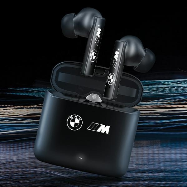 Słuchawki Bluetooth BMW M Collection TWS + stacja dokująca - czarne