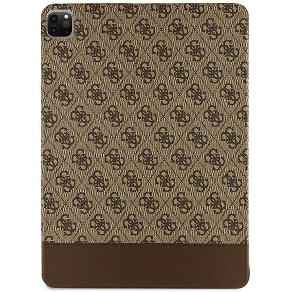 Guess GUFCP12PS4SGW iPad Pro 12.9"brązowy/brown 4G Stripe Allover
