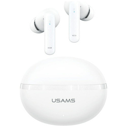 Słuchawki Bluetooth USAMS Echo E02 TWS ANC+ENC bezprzewodowe biały