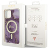 Guess GUHMP14SHTMRSU iPhone 14 / 15 / 136.1" purpurowy/purple hardcase Golden Marble MagSafe