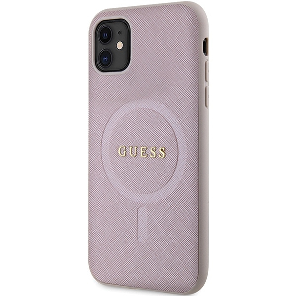 GUESS GUHMN61PSAHMCP IPHONE 11 / XR 6.1 "PINK / PINK HARDCASE SAFFIANO MAGSAFE