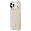 Etui Guess Triangle Logo MagSafe do      iPhone 17 Pro Max beżowy