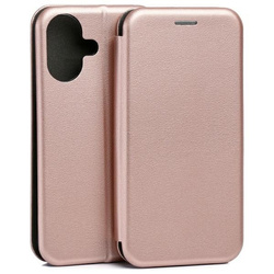 Etui Beline Book Magnetic do iPhone 17   różowo-złoty
