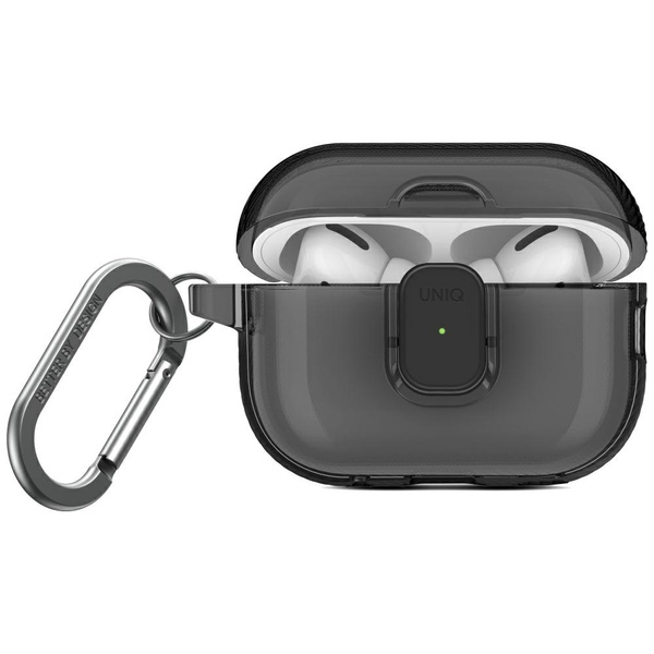 Etui UNIQ Glase Pro do AirPods Pro 2 Lock Case dymny