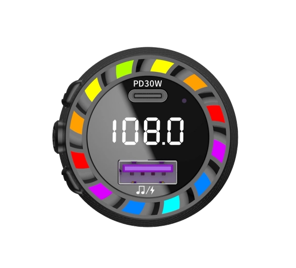 JELLICO transmiter FM FM2 PD 30W 1xUSB-C + 1xUSB QC3.0 Czarny