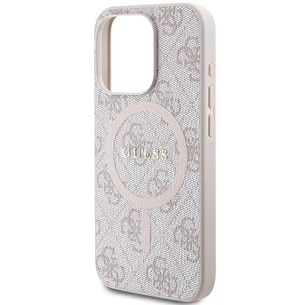 Guess GUHMP13XG4GFRP iPhone 13 Pro Max6.7" różowy/pink hardcase 4G Collection Leather Metal Logo MagSafe