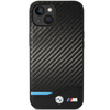 Etui BMW BMHCP13M22NBCK iPhone 13 / 14 / 15 6.1" czarny/black Leather Carbon