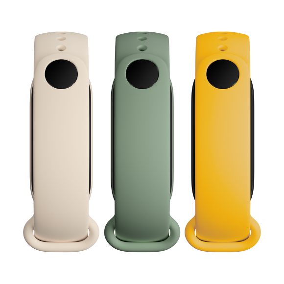 MI SMART BAND 5/6/7 STRAP 3-PACK IVORY OLIVE YELLOW BOX