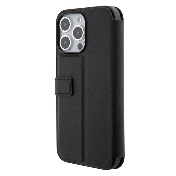 Mercedes MEBKP15L8ROLK iPhone 15 Pro  6.1" czarny/black bookcase Leather Wave Patern