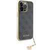Guess GUHCP15XGF4GGR iPhone 15 Pro Max 6.7" szary/grey hardcase 4G Charms Collection