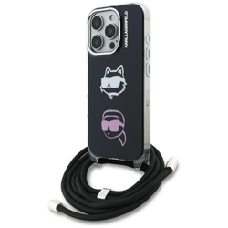 Etui Karl Lagerfeld IML Crossbody        Karl&Choupette Head do iPhone 16 Pro czarny