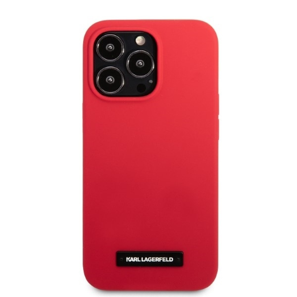 KARL LAGERFELD KLHCP13LSLMP1R IPHONE 13 PRO / 13 6.1 "HARDCASE RED / RED SILICONE PLAQUE