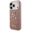 Etui Guess Fixed Glitter Big 4G Metal    Frame do iPhone 17 Pro różowy