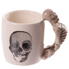 CERAMIC MUG WITH SKELETON PRINT
