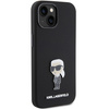 Etui Karl Lagerfeld Silicone Ikonik Metal Pin na iPhone 15 - czarne