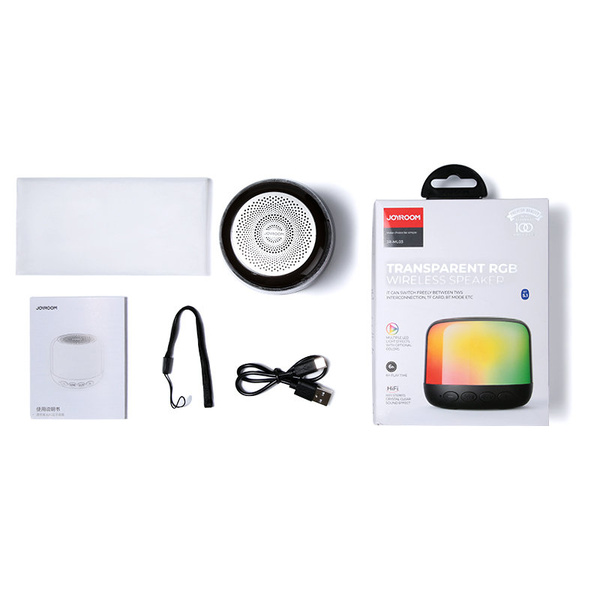 Joyroom głośnik bezprzewodowy Bluetooth 5.1 RGB czarny (JR-ML03)
