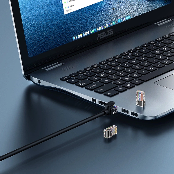 Baseus High Speed ​​Cat 5 RJ-45 1000Mb/s Ethernet cable 10m round - black