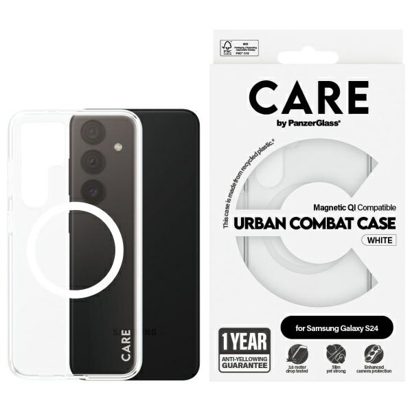 CARE by PanzerGlass Flagship QI Case Sam  S24 przezroczysty/transparent 1153