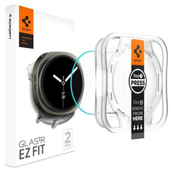 SZKŁO HARTOWANE SPIGEN GLAS.TR ”EZ-FIT” 2-PACK GALAXY WATCH 8 (44 MM) CLEAR