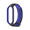 Beline pasek Design Mi Band 7/6/5 czarno-niebieski /black-blue