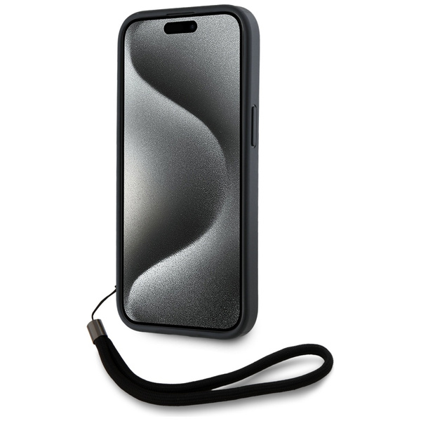 Etui Karl Lagerfeld Saffiano Athleisure  Stripes Cord do iPhone 15 Pro Max czerwony
