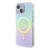 Guess GUHMP15SHITSQ iPhone 15 / 14 / 13 6.1" turkusowy/turquoise hardcase IML Iridescent MagSafe