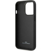 Etui BMW Leather Blue Dots na iPhone 14 Pro - czarne