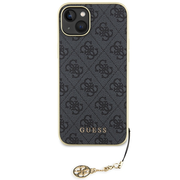 Guess GUHCP15MGF4GGR iPhone 15 Plus/ 14 Plus 6.7" szary/grey hardcase 4G Charms Collection