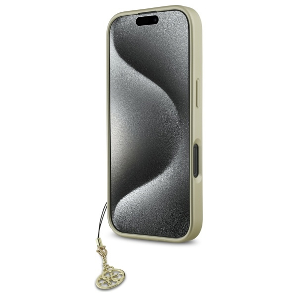 Guess GUHCP16LGF4GGR iPhone 16 Pro 6.3"  czarny/black hardcase 4G Charms Collection