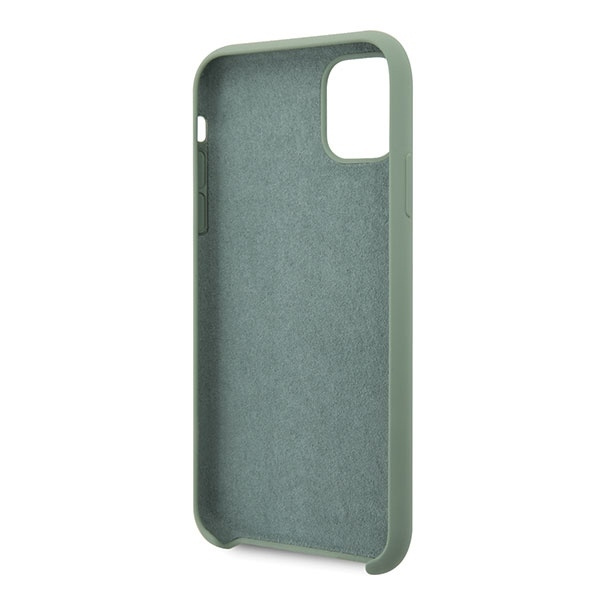 Guess GUHCN65LSLMGKA iPhone 11 Pro Max khaki hard case Silicone Vintage Gold Logo