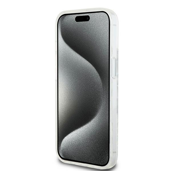 DKNY DKHCP15SLCPEPT iPhone 15 / 14 / 136.1" biały/white hardcase Liquid Glitter Multilogo