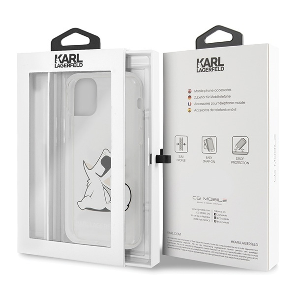 KARL LAGERFELD KLHCN61CFNRC IPHONE 11 6,1" / XR HARDCASE TRANSPARENT CHOUPETTE FUN