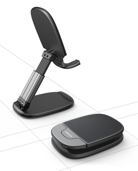 JOYROOM JR-ZS371 FOLDABLE STAND FOR TABLET PHONE WITH HEIGHT ADJUSTMENT - BLACK
