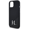Etui Karl Lagerfeld Silicone Shadow       Metal Initial MagSafe do iPhone 15 czarny