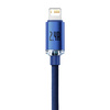 Baseus Crystal Shine Series cable USB cable for fast charging and data transfer USB Type A - Lightning 2.4A 2m blue (CAJY000103)