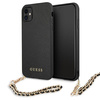 Guess GUHCN61SASGBK iPhone 11 6,1" / Xrczarny/black hardcase Saffiano Chain