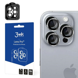3MK Lens Protection Pro iPhone 16 Pro/ 16 Pro Max Titanium Silver