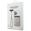 Zestaw portfel + hand strap Guess        triangle MagSafe różowy