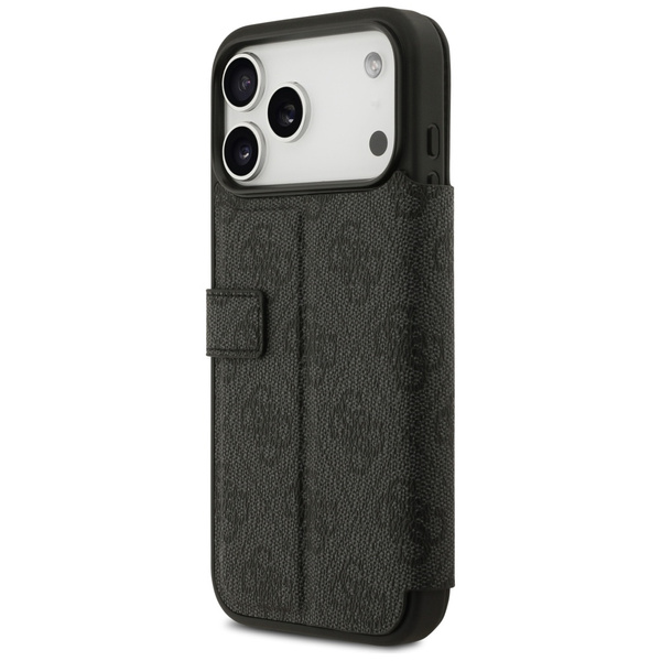 Etui Guess Book 4G Metal Logo do iPhone  17 Pro Max czarny