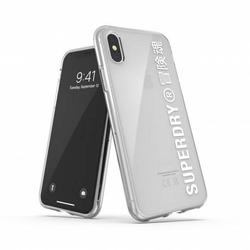 SuperDry Snap iPhone X/Xs Clear Case biały/white 41576