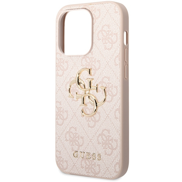 Guess GUHCP15X4GMGPI iPhone 15 Pro Max6.7" różowy/pink hardcase 4G Big Metal Logo