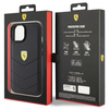 Etui Ferrari Quilted Metal Logo na iPhone 15 - czarne