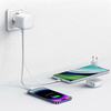 USAMS Ład. siec. 1xUSB-C ze zwijanym kablem Lighning Retractable PD+QC 35W Gan Fast Charging biały/white XMF Series CC209TC02 (US-CC209)
